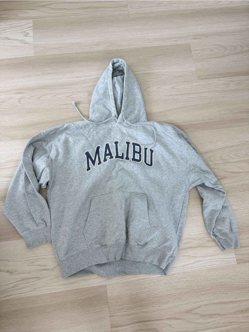 Brandy Melville Gray 'Malibu' Pullover Hoodie